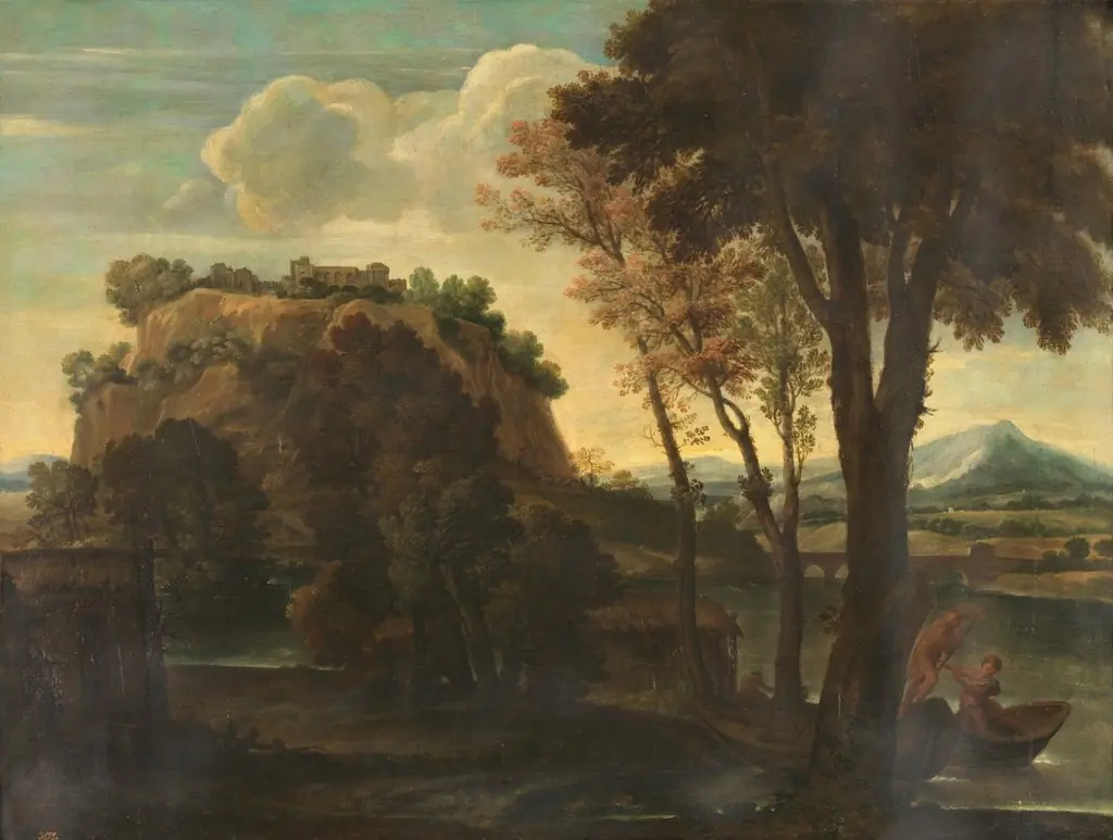 Landscape with River and Boats