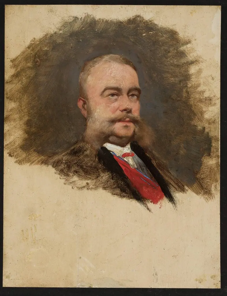 Portrait of an old man, sketch
