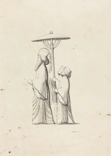 Sculpture at Persepolis, from Le Bruyn's Travels