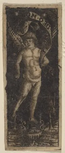 Cherub on a Vase with Inscription: "SOLI DEO HONOR"
