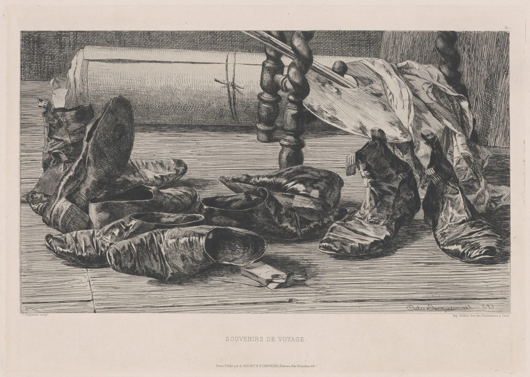 Souvenirs de voyage (Travel Souvenirs), by Jules-Ferdinand Jacquemart, ink, 1862