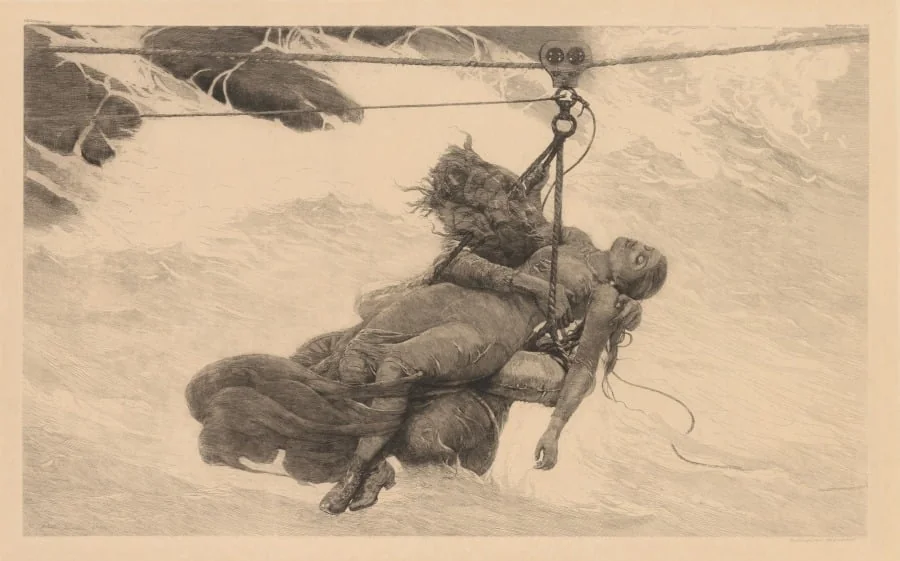 Saved, by Winslow Homer, 1889