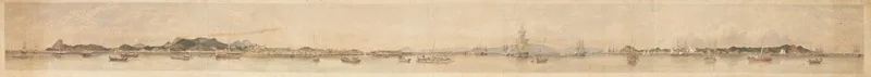 Panorama da Baía de Guanabara, by Emeric Essex Vidal, unspecified, 1826
