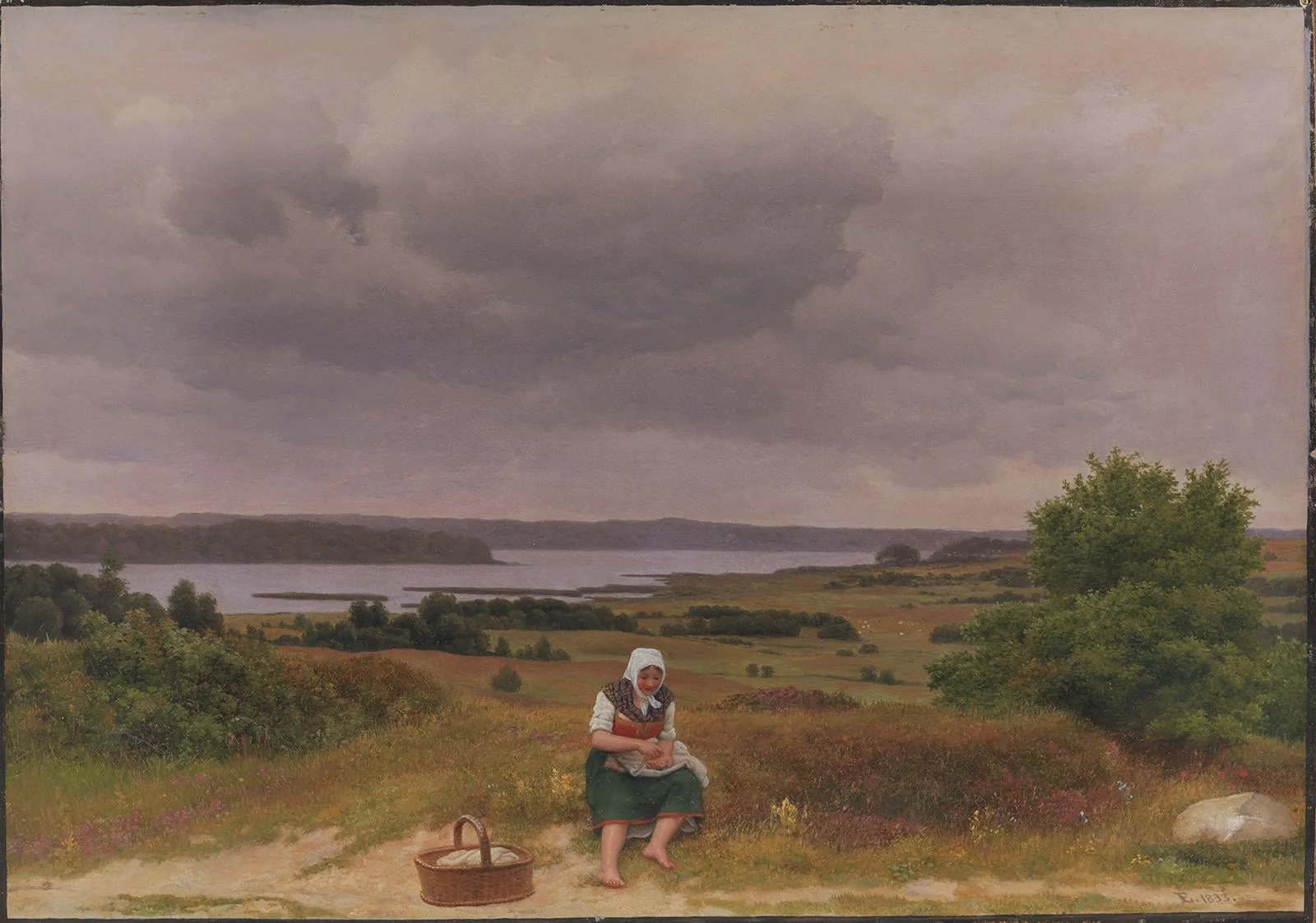 Viev of Lake Fure near Rudersdal, North Sealand, by Unknown artist, 1833