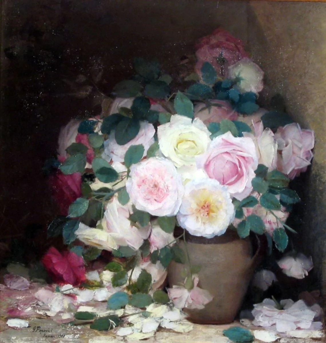 Trandafiri, by Gheorghe Popovici, unspecified, 1900