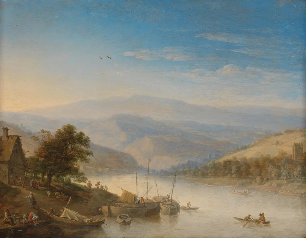 View of the Rijn river near Andernach