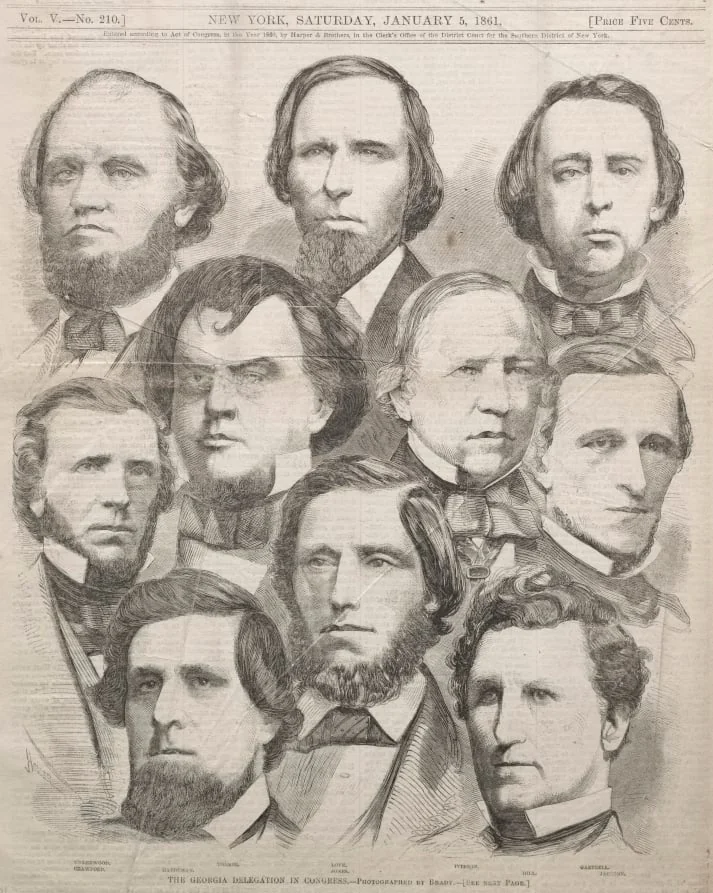 The Georgia Delegation in Congress, by Winslow Homer, 1861