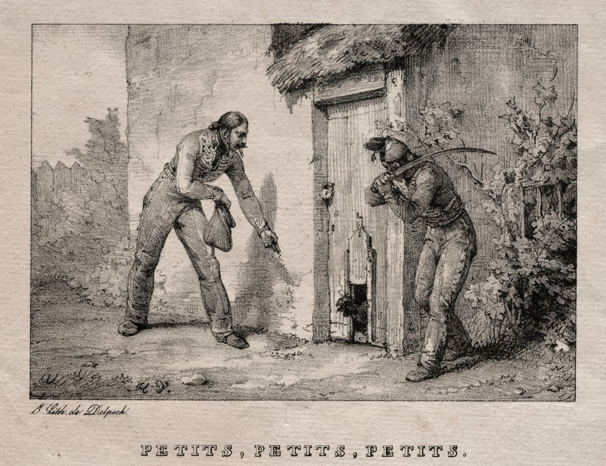 Marauders (Maraudeurs. Petits! Petits! Petits!), by Horace Vernet, 1804