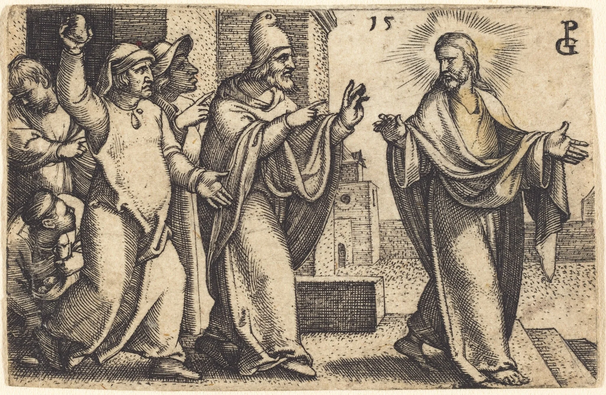 The Pharisees Wish to Stone Christ