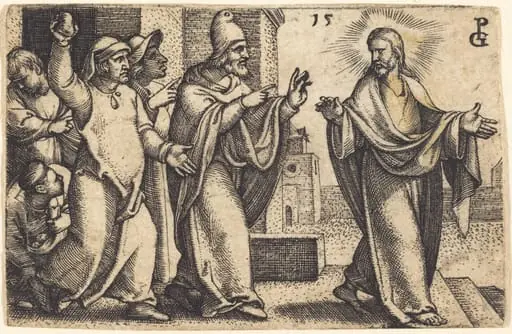 The Pharisees Wish to Stone Christ