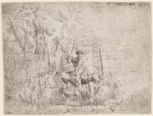 Young Shepherd on Horseback
