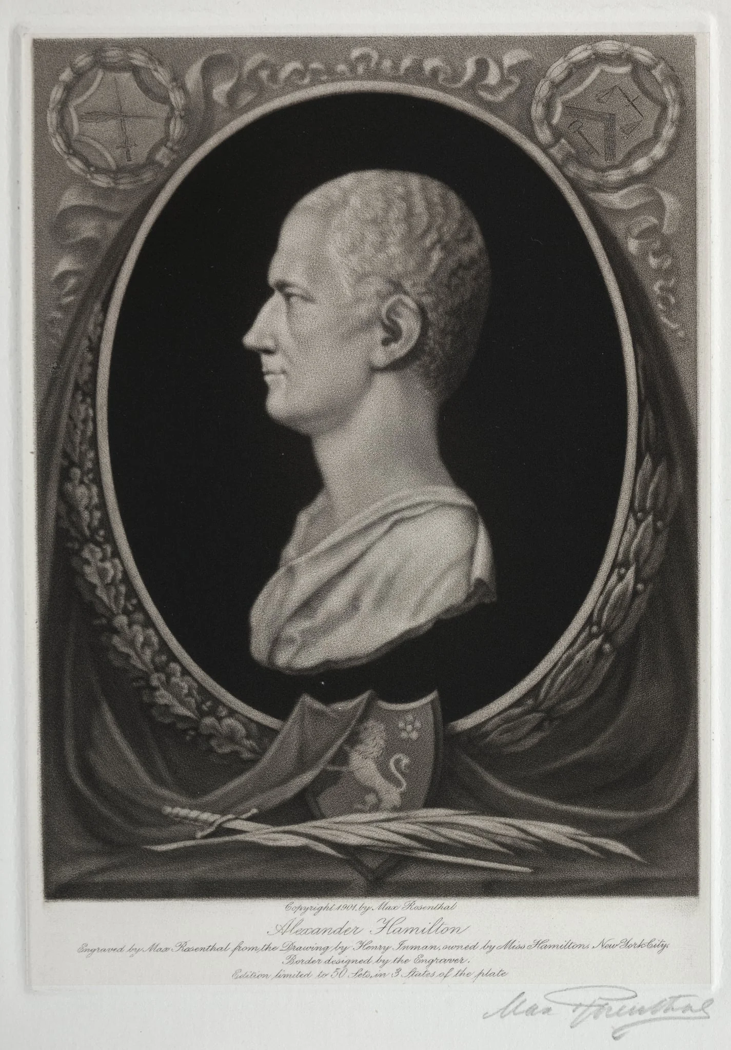 Alexander Hamilton, by Max Rosenthal, 1901
