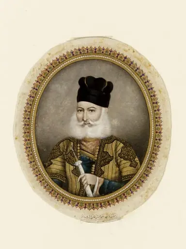 Bust portrait of Ahmad Baksh Khan