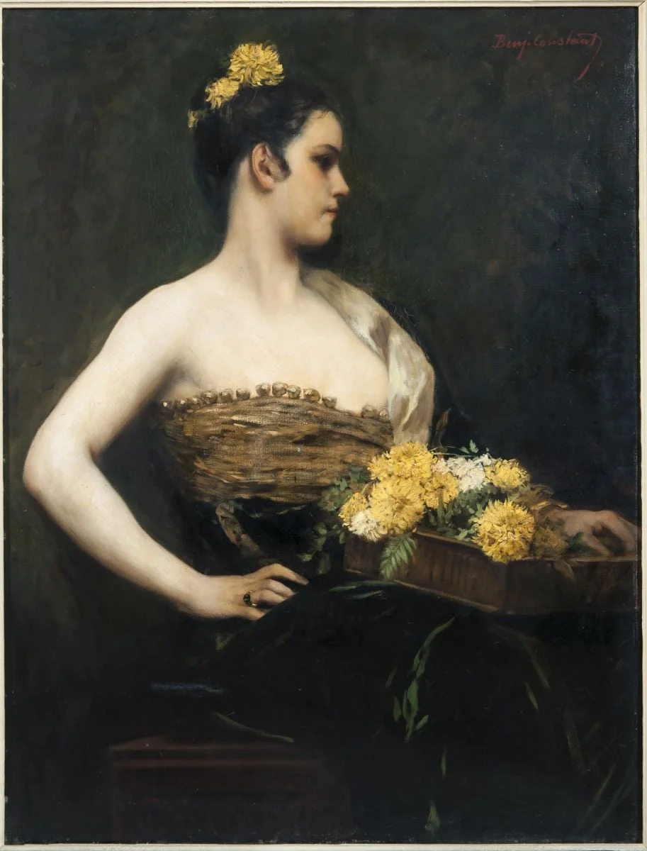 Portret de femeie, by Benjamin Jean-Joseph Constant, unspecified