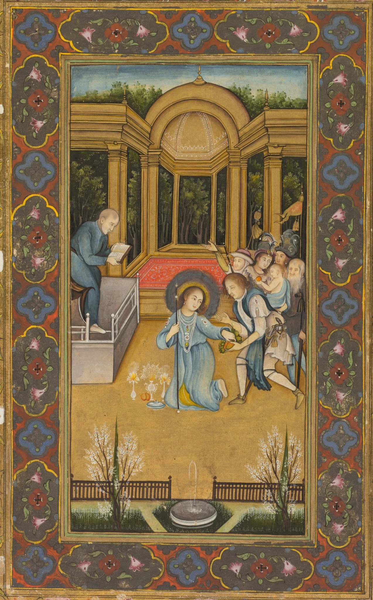 Jesus among the doctors in the Temple, by Mir Kalan Khan, unspecified, 1760