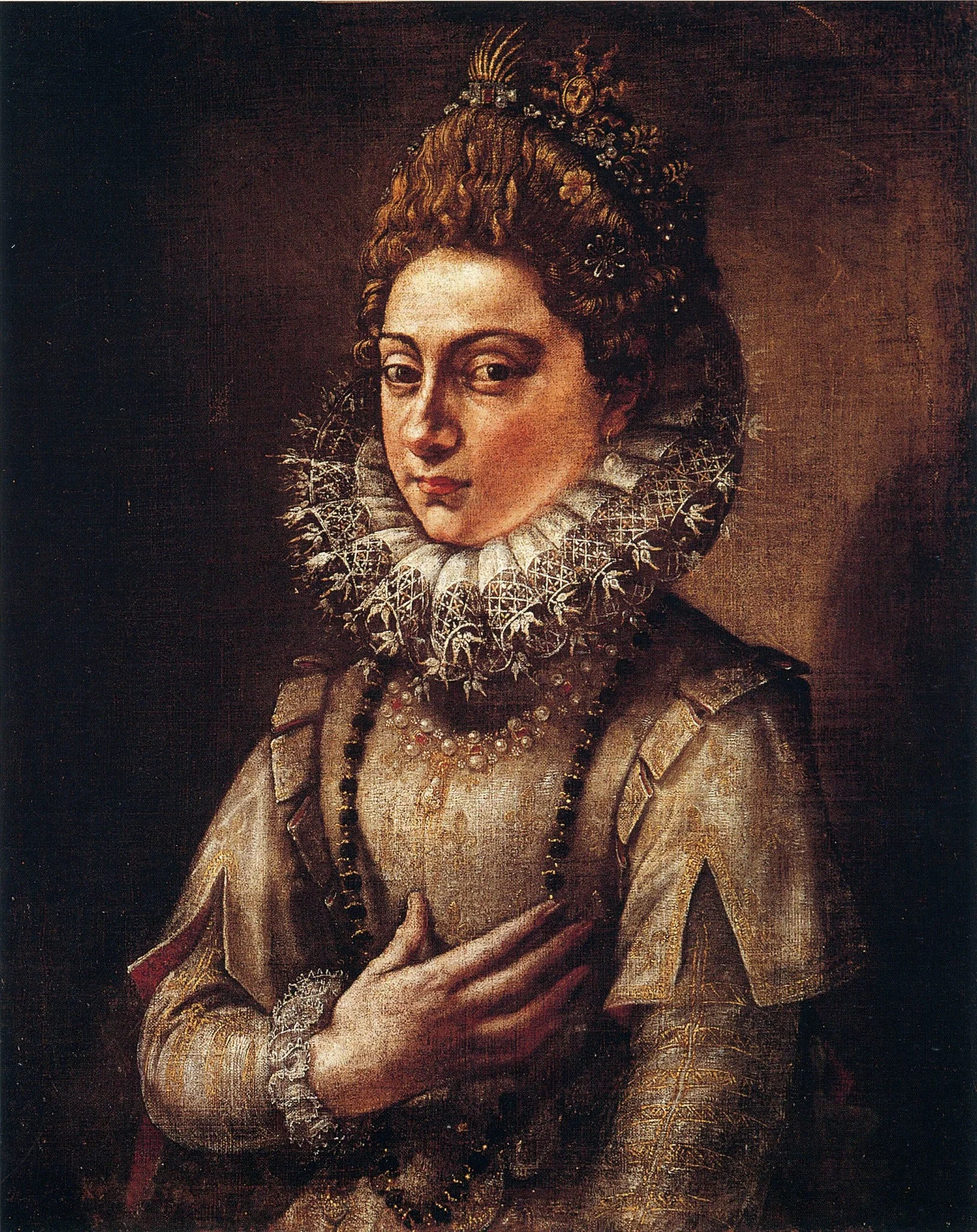 Portrait of a princess, by Unknown, oil