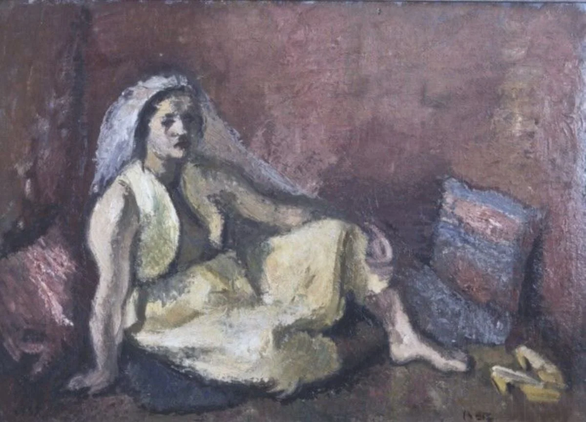 Odaliscă în galben, by Iosif Iser, unspecified, 1937
