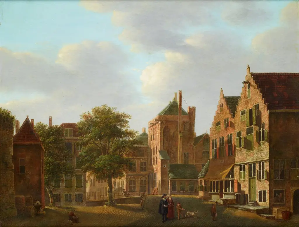 City View with elegant Couple
