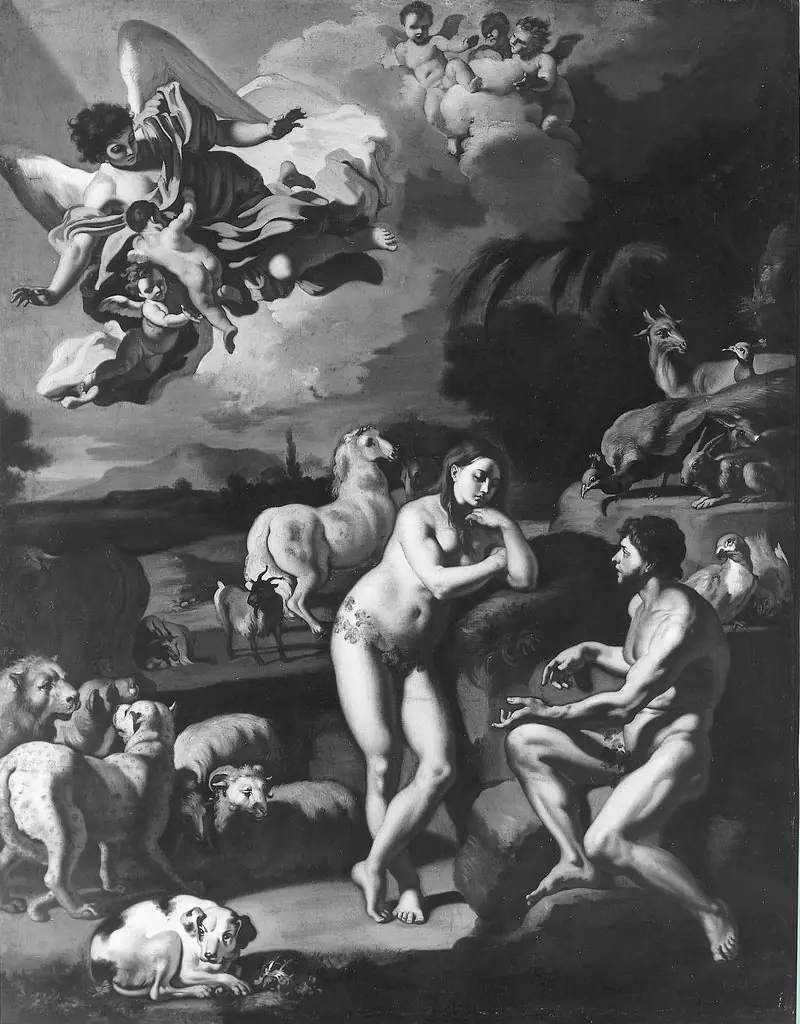 Adam and Eve in Paradise