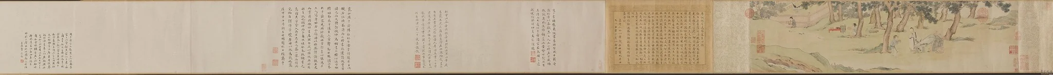 "In Exchange for Tea" with Wen Zhengming’s Calligraphy of The Heart Sutra, by Wen Zhengming, unspecified, 1542