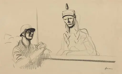 French Soldier Addressing Germania