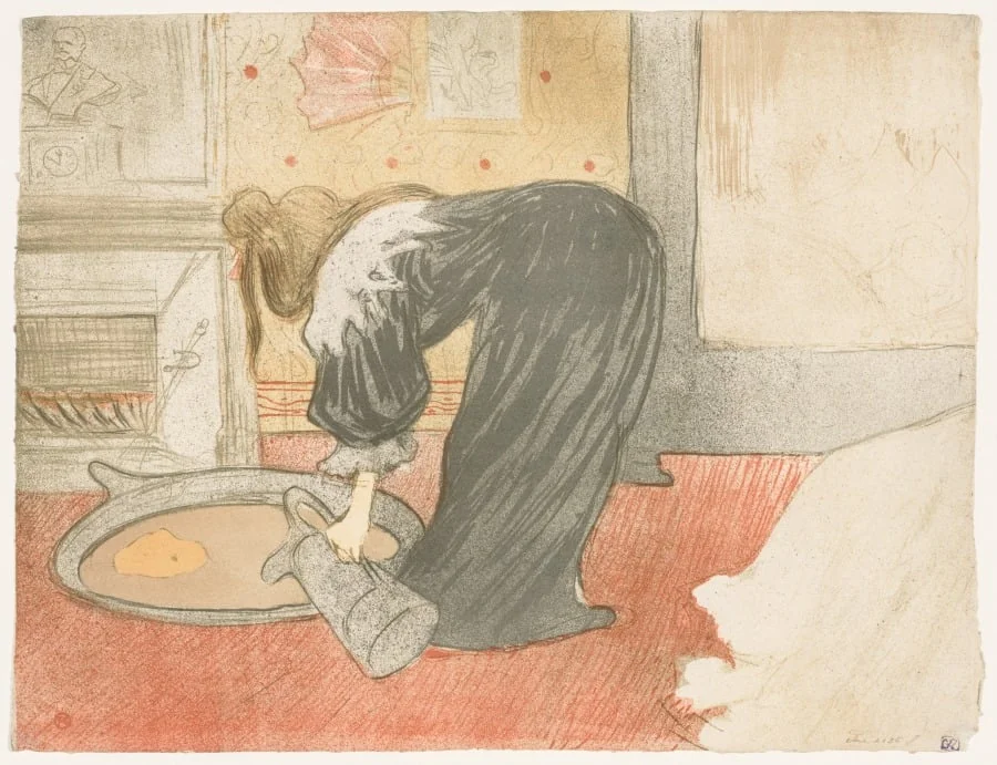 Elles: Woman at the Tub, by Henri de Toulouse-Lautrec, 1896