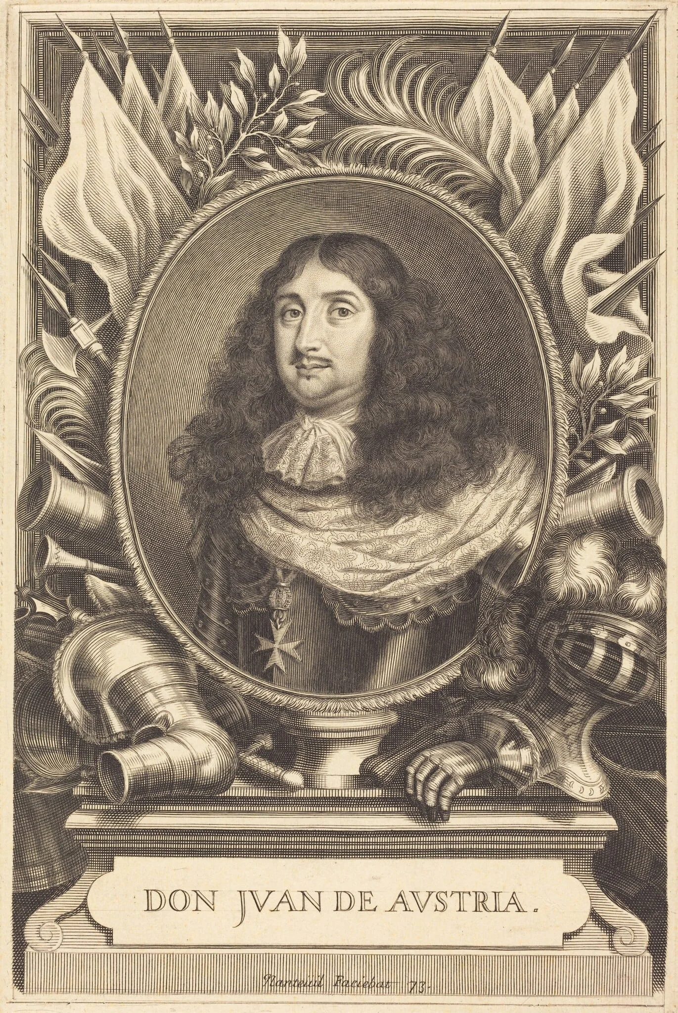 Don Juan of Austria, by Robert Nanteuil, ink, 1673