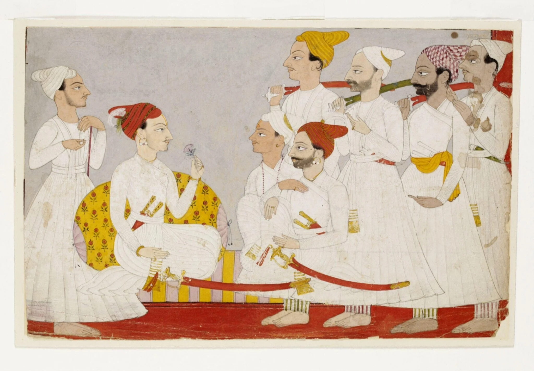 Raja Anand Dev, by Unknown, paint, 1690