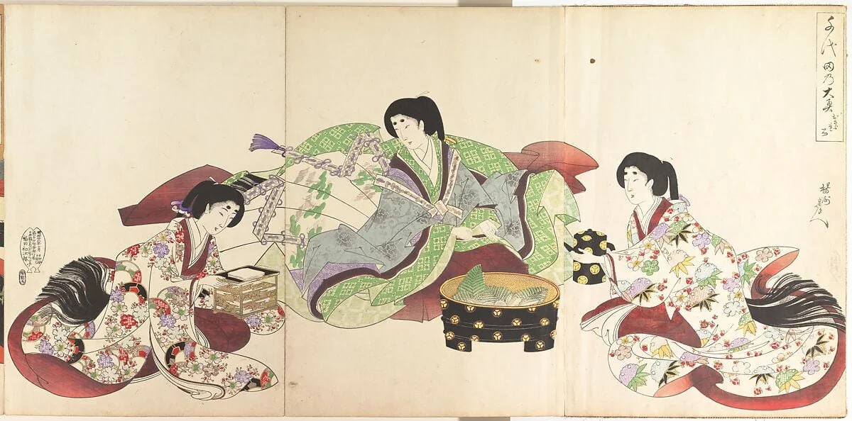 Untitled, by Yōshū (Hashimoto) Chikanobu, ink, 1895