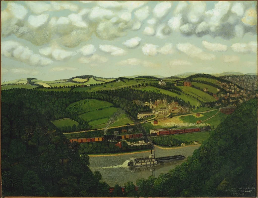 Untitled, by John Kane, oil, 1928