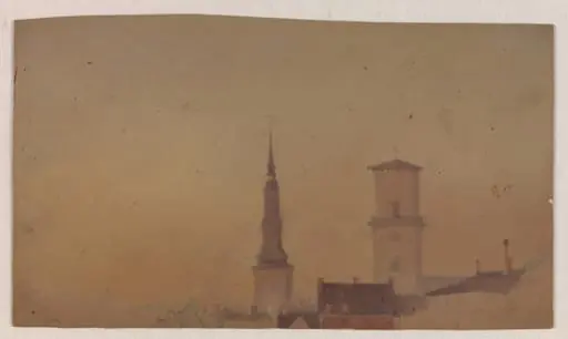 Study of the Spires of Petri Church and Our Lady's Cathedral