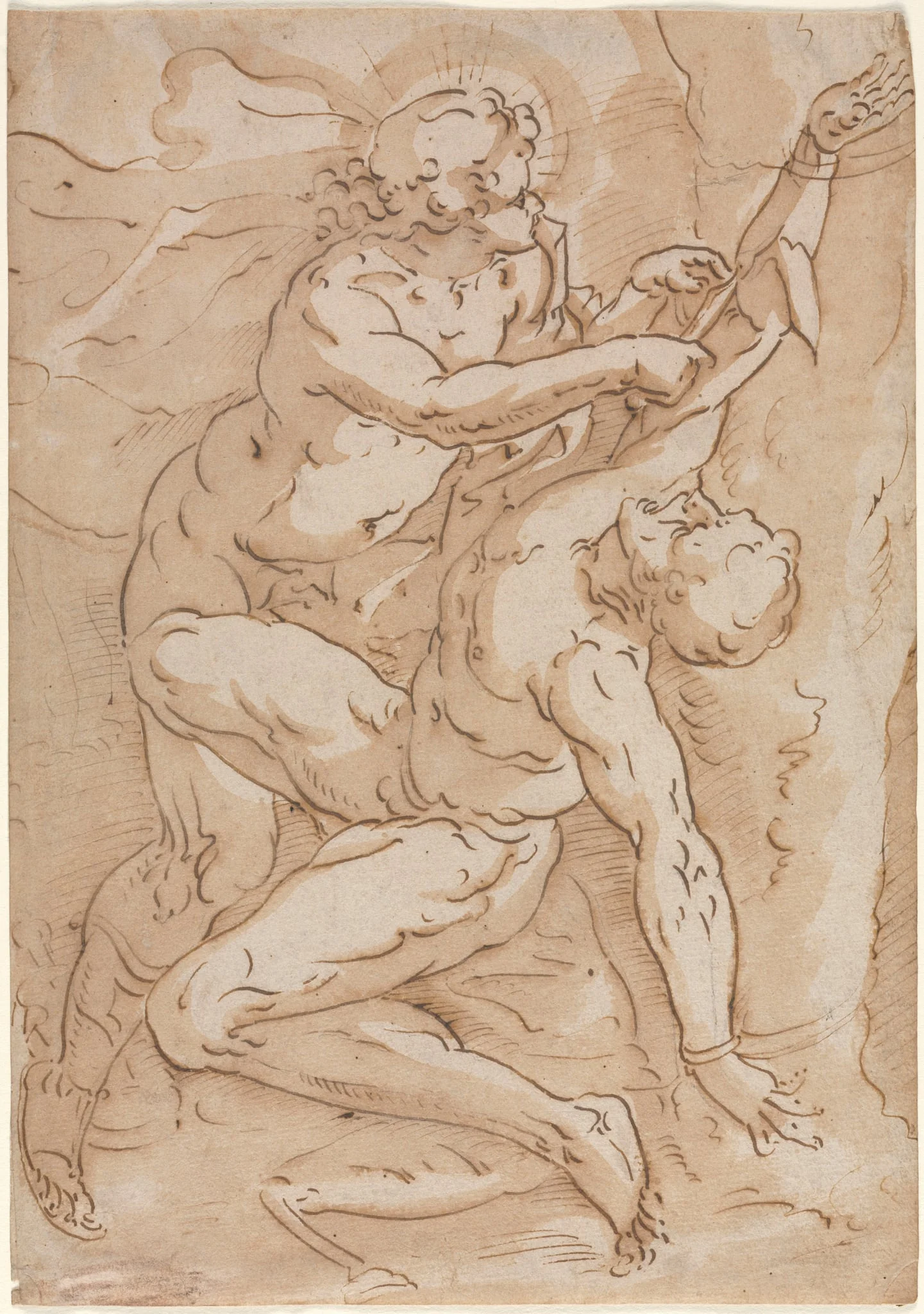 Apollo Flaying Marsyas (recto), by Unknown, 1504