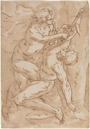 Apollo Flaying Marsyas (recto)