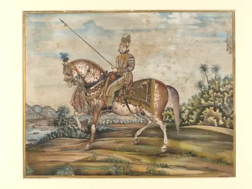 One of four drawings of inhabition of Delhi.