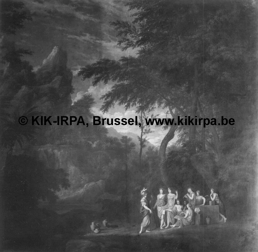 Minerva and the Muses in a Landscape