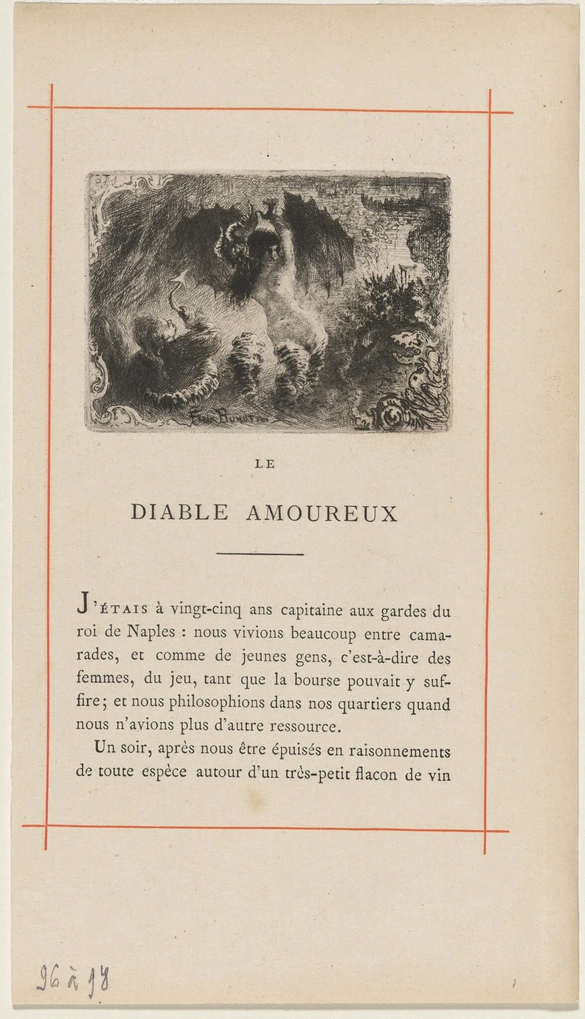 First Vignette, by Félix-Hilaire Buhot, ink, 1878