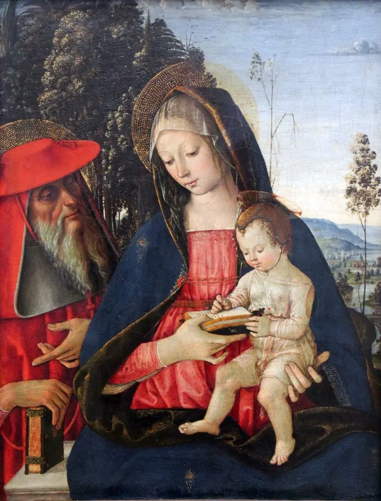Madonna and Child with Saint Jerome
