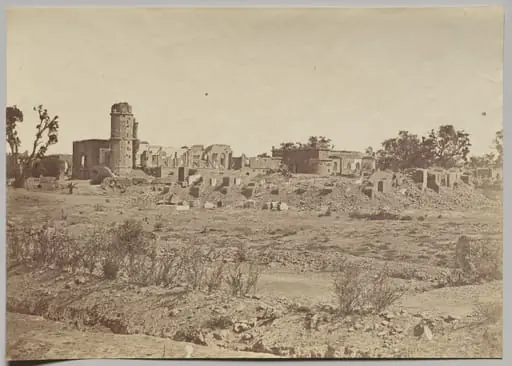 The Churchyard and Residency in the Distance