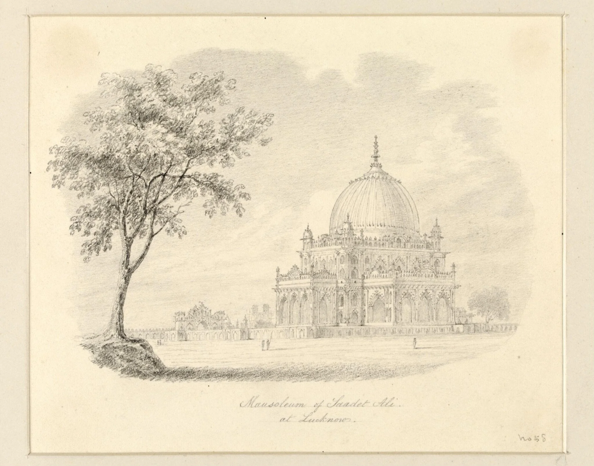 Mausoleum of Saadet Ali, at Lucknow., by Robert Captain Smith, 1830