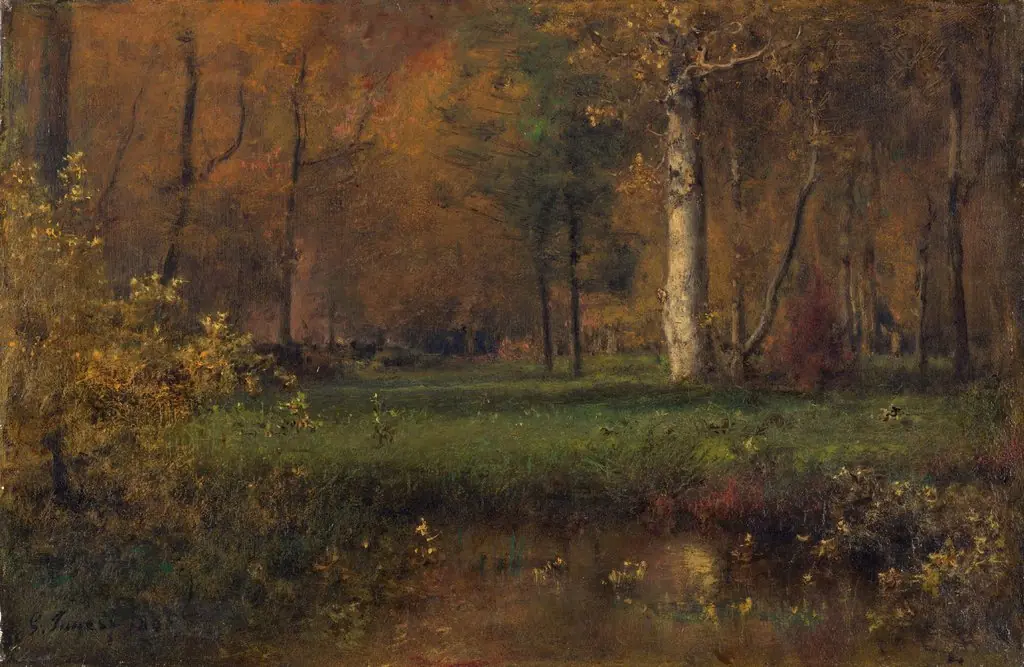 Landscape with Yellow Bush