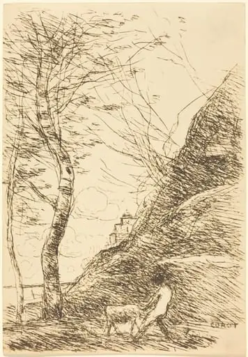 Shepherd Struggling with a Goat (Berger luttant avec sa chevre)