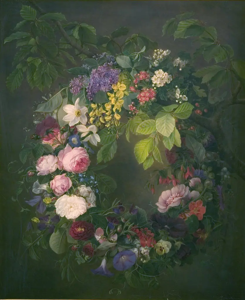 En blomsterkrans