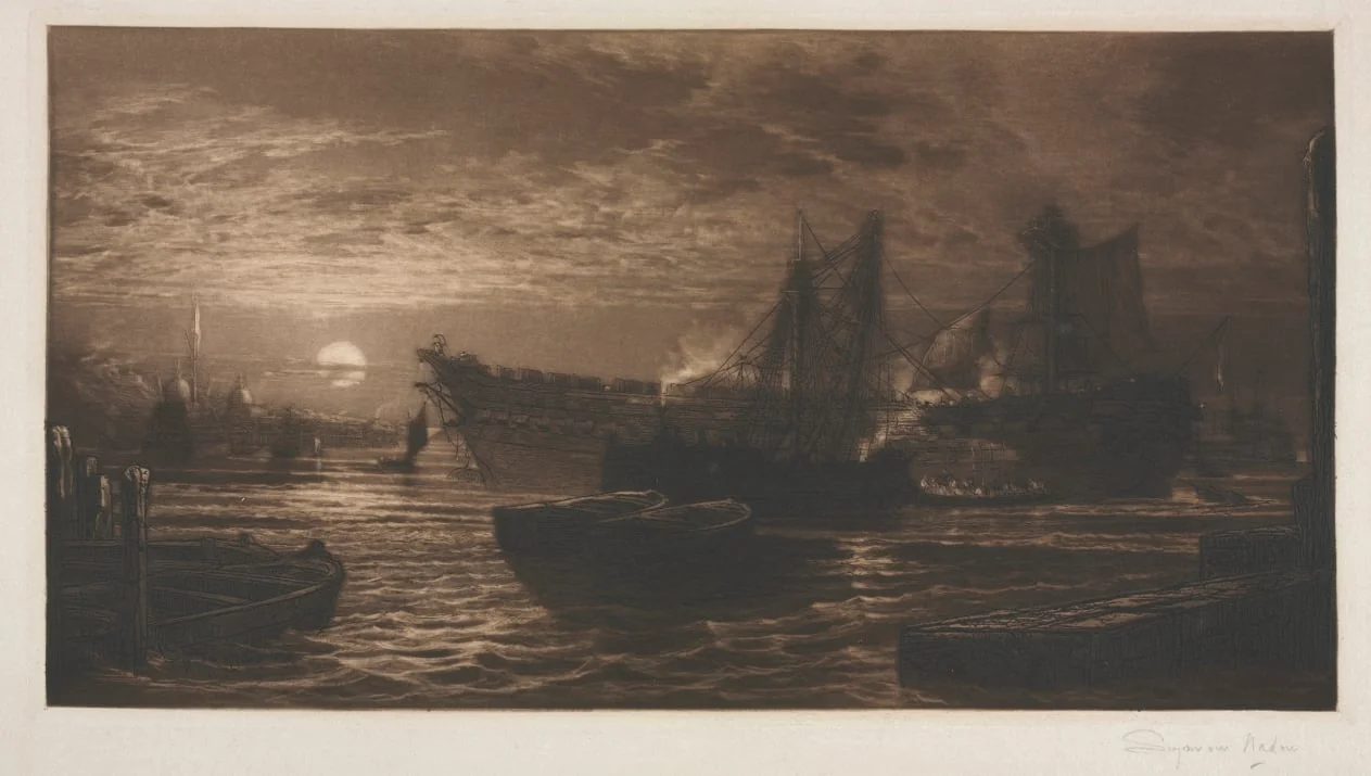 Breaking Up of the Agamemon, No. 11, by Francis Seymour Haden, 1880