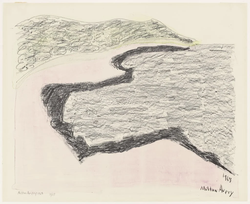 Untitled, by Milton Avery, ink, 1963