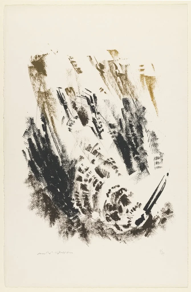 Untitled, by André Masson, ink, 1952