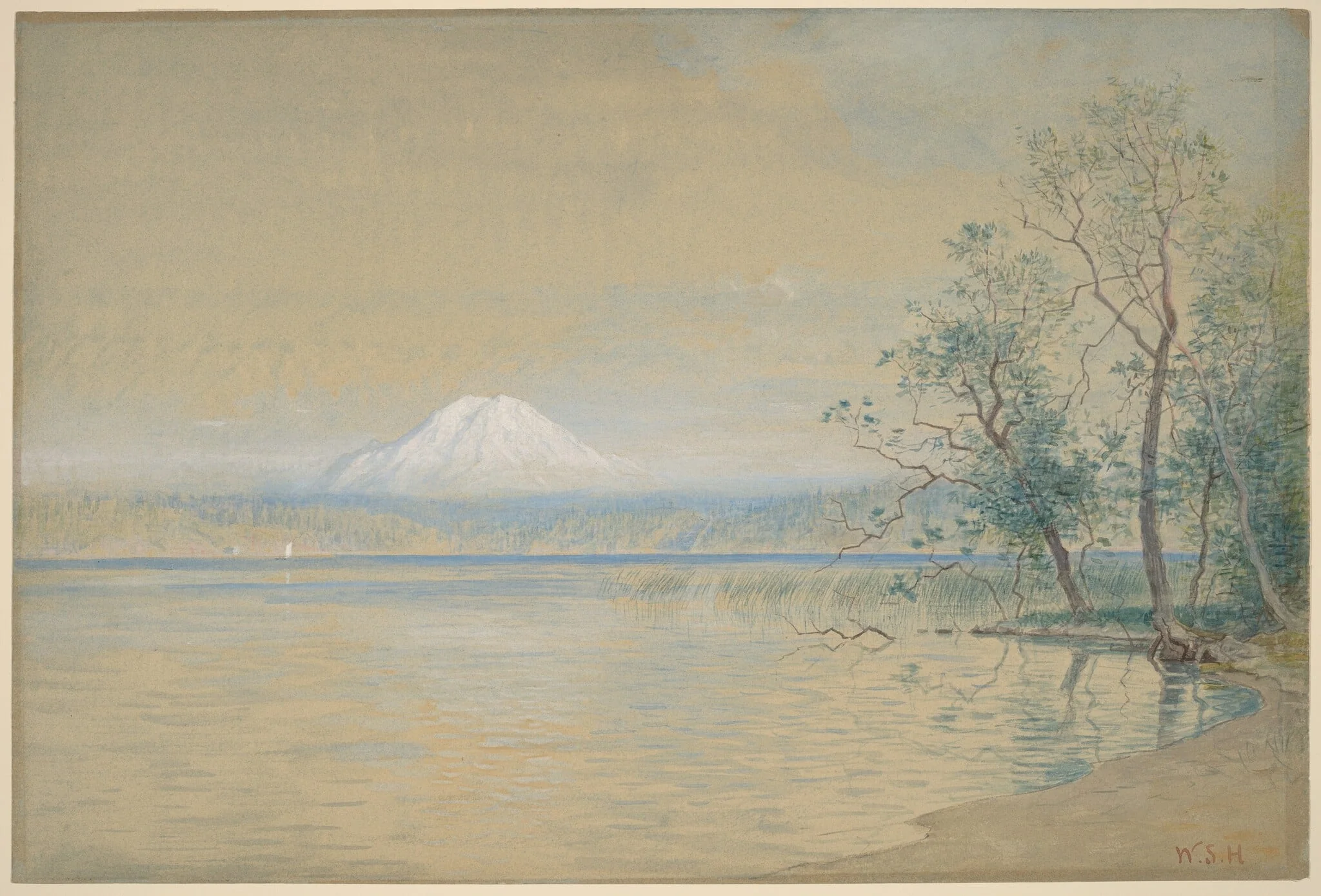 Mount Tacoma, by William Stanley Haseltine, gouache, 1899