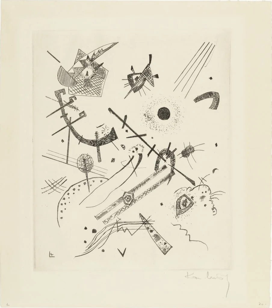 Untitled, by Wassily Kandinsky, ink, 1922