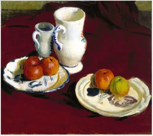 Still life with Apples and Breton Pots