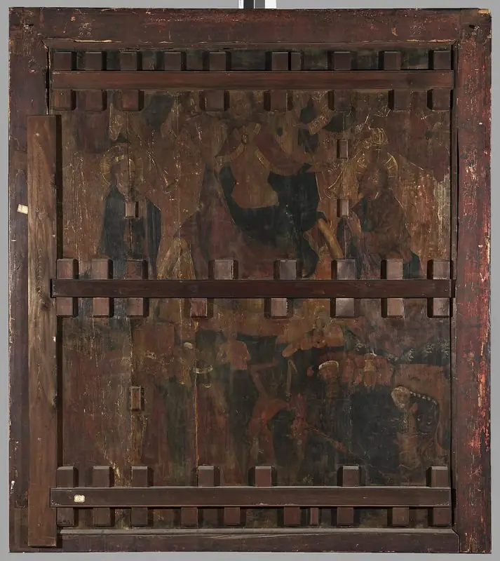 Legnica polyptych - right wing external - lower panel - obverse: Resurrection of Christ; reverse: Last judgement