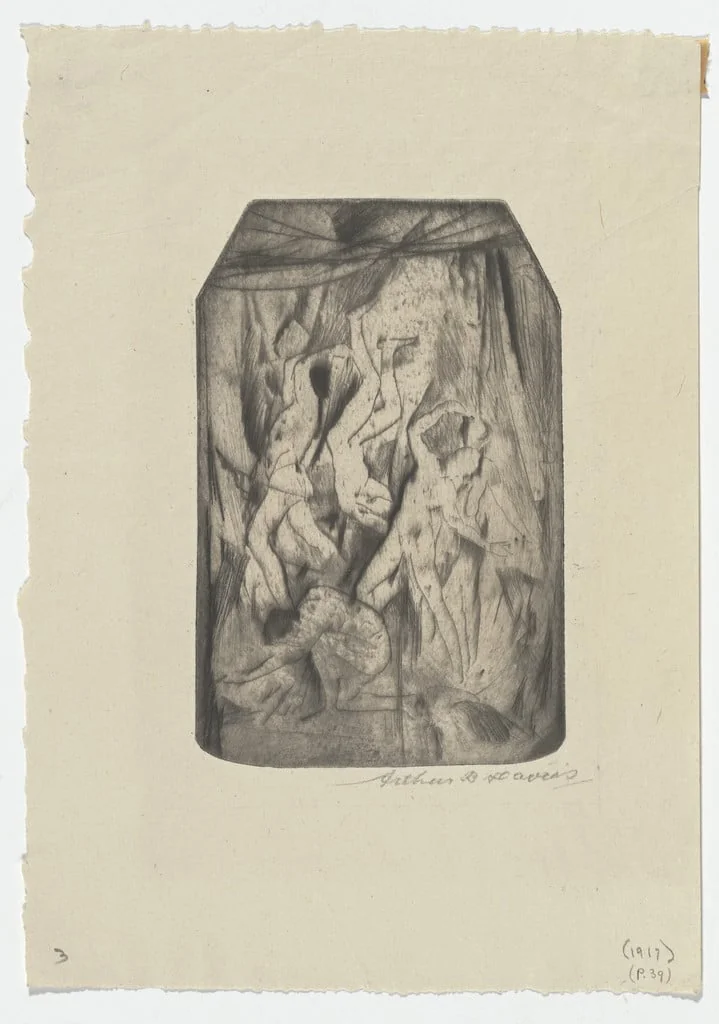 Untitled, by Arthur Bowen Davies, ink, 1917